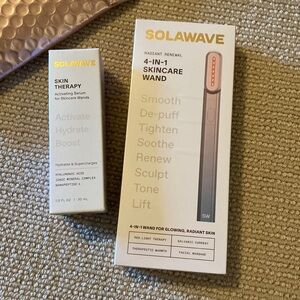 Solawave 4-in-1 Skincare Wand with Activating Serum (brand new)
